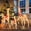 3-Piece Pre-Lit Christmas Deer Family Set by LJGDeals
