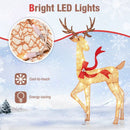 3-Piece Pre-Lit Christmas Deer Family Set by LJGDeals