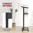 3-Position Height Adjustable Lectern Table with Tilted Tabletop-Black by LJGDeals