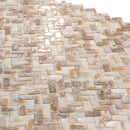 White Beige 11x11 Polished Herringbone Shell Mother of Pearl Mosaic Tile (20 pack, 16.19 sq ft/case)