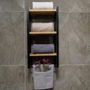 3-Tier Bathroom Shelf, Storage for Towel and Blanket, Decorative Items
