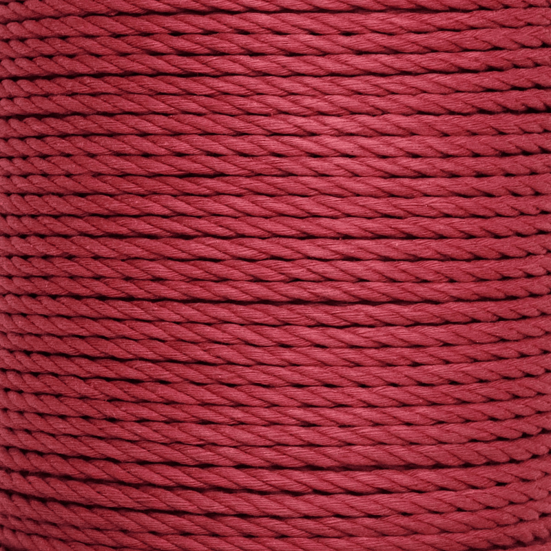 10mm Dip Dyed Cotton 3-Strand-Rope