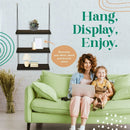 GobekUsa 3-Tier Wooden Floating Shelf for Boho Decor