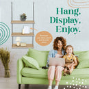 GobekUsa 3-Tier Wooden Floating Shelf for Boho Decor