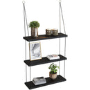 GobekUsa 3-Tier Wooden Floating Shelf for Boho Decor