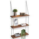GobekUsa 3-Tier Wooden Floating Shelf for Boho Decor