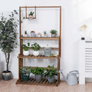 GobekUsa 3-Tier Wooden Hanging Plant Stand