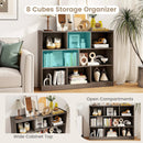 3-Tier Open Bookcase 8-Cube Floor Standing Storage Shelves by LJGDeals