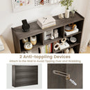 3-Tier Open Bookcase 8-Cube Floor Standing Storage Shelves by LJGDeals