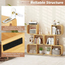 3-Tier S-Shaped Bookcase with 3 Open Cubes for Living Room-Natural by LJGDeals