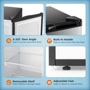 Kismile Upright Freezer,3.0 Cu.ft Mini Freezer with Reversible Single Door