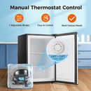 Kismile Upright Freezer,3.0 Cu.ft Mini Freezer with Reversible Single Door