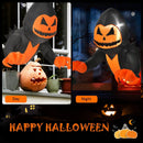 3.3 Feet Halloween Inflatable Pumpkin Head Ghost Broke Out from Window by LJGDeals