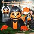 3.3 Feet Halloween Inflatable Pumpkin Head Ghost Broke Out from Window by LJGDeals