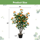 3.3 Feet Artificial Camellia Tree for Indoor and Outdoor by DirectDeals