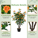 3.3 Feet Artificial Camellia Tree for Indoor and Outdoor by DirectDeals