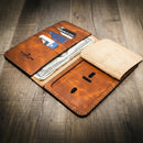 Badge Long Wallet by Bull Sheath Leather