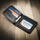 Badge Bifold Wallet by Bull Sheath Leather