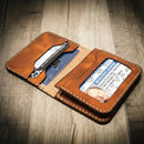 Minimalist Badge Wallet by Bull Sheath Leather