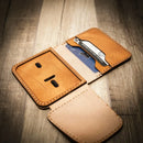 Minimalist Badge Wallet by Bull Sheath Leather