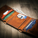 The Trinity Trifold Wallet by Bull Sheath Leather