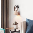 Travertine Lanta Arc Stone Wall Sconce