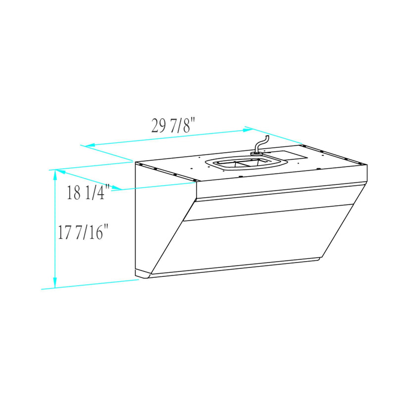 30"/36" Under-Cabinet / Wall Mount Classic Series | JQG7501 / JQG9001