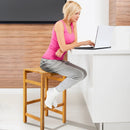 30-Inch Height Bar Chair with Saddle Shaped Seat and Sturdy Footrest by LJGDeals