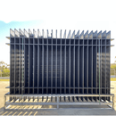 10x7 ft Steel Fence with 4 Rails, 30 Panels