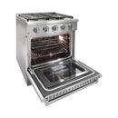 30-Inch Gas Range With 4-Burner Convection Oven And Broil (SAK48613)