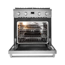 30-Inch Stainless Steel Convection Gas Range Oven With 4-Sealed Burners (SAK25187) by SAKSBY WHOLESALE