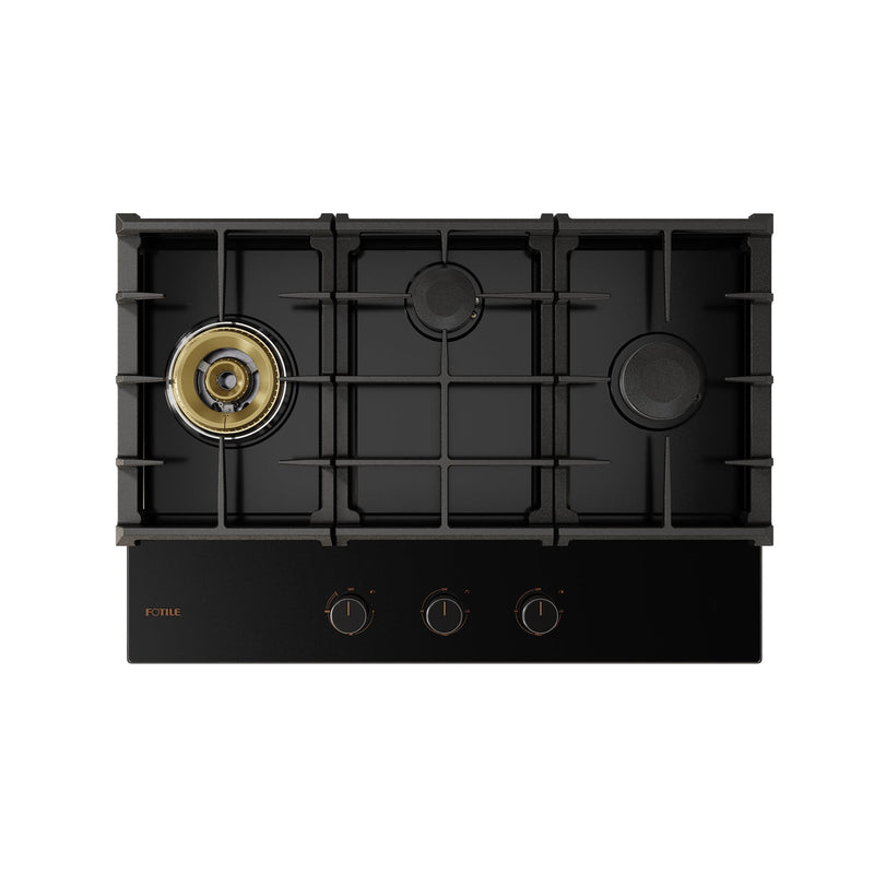 30" Tempered Glass Tri-Ring Gas Cooktop Series | GLG30301