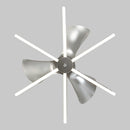 30" Theron Modern DC Motor Downrod Mount Reversible Ceiling Fan with LED Lighting and Remote Control