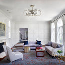 30" Theron Modern DC Motor Downrod Mount Reversible Ceiling Fan with LED Lighting and Remote Control