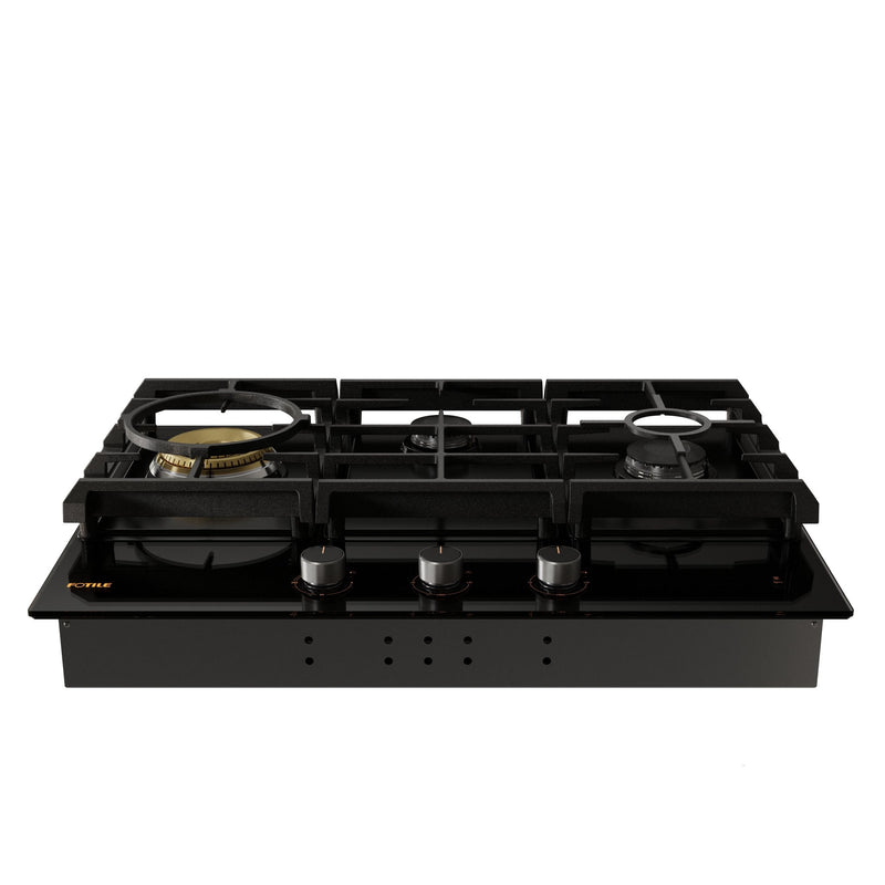 30" Tempered Glass Tri-Ring Gas Cooktop Series | GLG30301