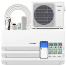 30000 BTU 3 Zone 23 SEER2 Mini Split Air Conditioner Wifi Enabled with Heat Pump by DirectDeals
