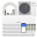 30000 BTU 4 Zone 23 SEER2 Mini Split Air Conditioner Wifi Enabled with Heat Pump by LJGDeals