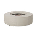 Modern Lightweight Concrete Outdoor Circular Fire Pit 50,000 BTU by HouseOfZazla