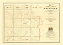 Vintage Map of Caldwell Parish, Louisiana 1860