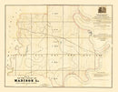 Vintage Map of Madison Parish, Louisiana 1860