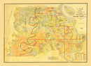 Vintage Map of Madison Parish, Louisiana 1891
