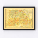 Vintage Map of Madison Parish, Louisiana 1891