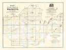 Vintage Map of Washita Parish, Louisiana 1860