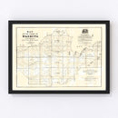 Vintage Map of Washita Parish, Louisiana 1860