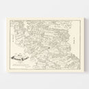 Vintage Map of Anderson County, Texas 1879