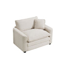 Modern Classic Fabric Single Chair Deep Seat Sofa With Pillow