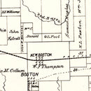 Vintage Map of Bowie County, Texas 1894