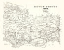 Vintage Map of Bowie County, Texas 1894