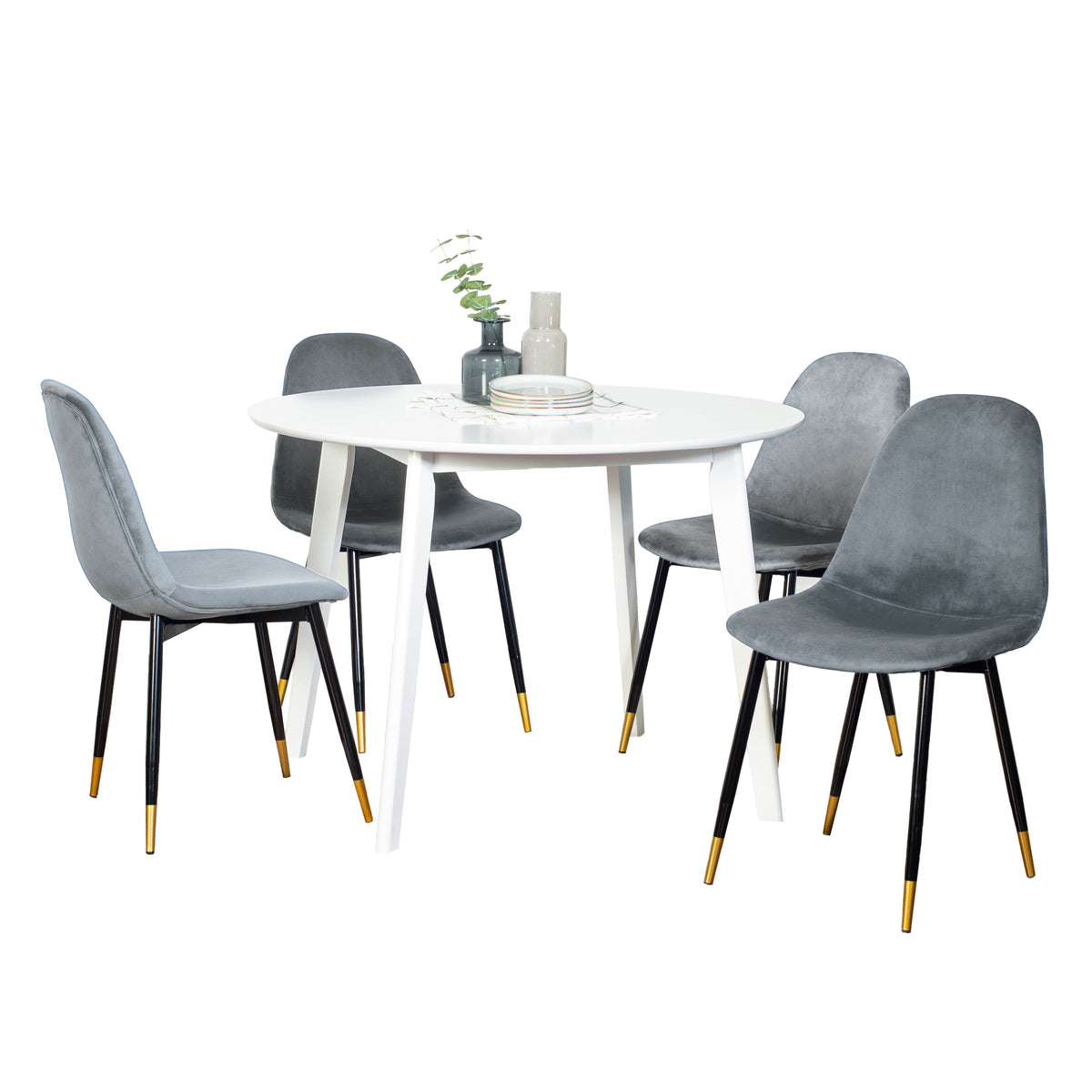 Lassan Contemporary 5-Piece Dining Set, photo 2 of 10