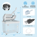 300W Commercial Ice Crusher with Dual Blades & Safety Switch